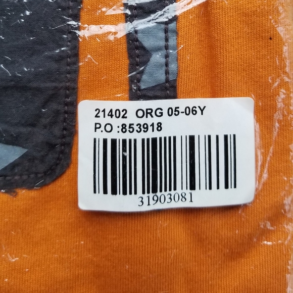 2010 nwt Mini Boden 5-6 years orange star monster tee - Picture 3 of 8